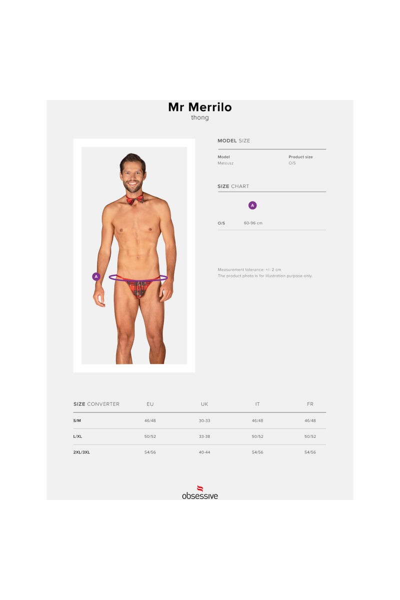 OBSESSIVE - MS MERRILO TANGA & PAJARITA TALLA UNICA