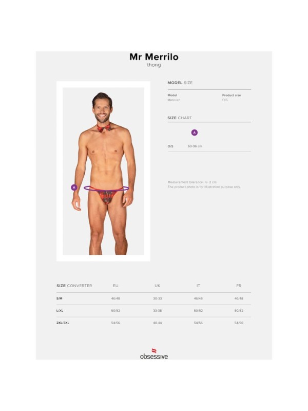 OBSESSIVE - MS MERRILO TANGA & PAJARITA TALLA UNICA