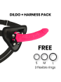 DELTA CLUB - TOYS ARNES + DILDO ROSA SILICONA MEDICA 17 X 3 CM