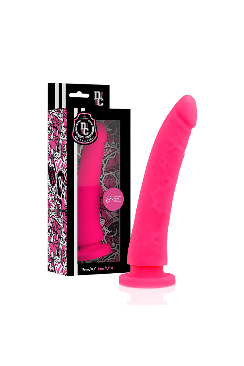 DELTA CLUB - TOYS ARNES + DILDO ROSA SILICONA MEDICA 17 X 3 CM
