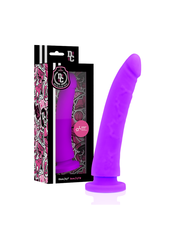 DELTA CLUB - TOYS ARNES + DILDO LILA SILICONA MEDICA 17 X 3 CM