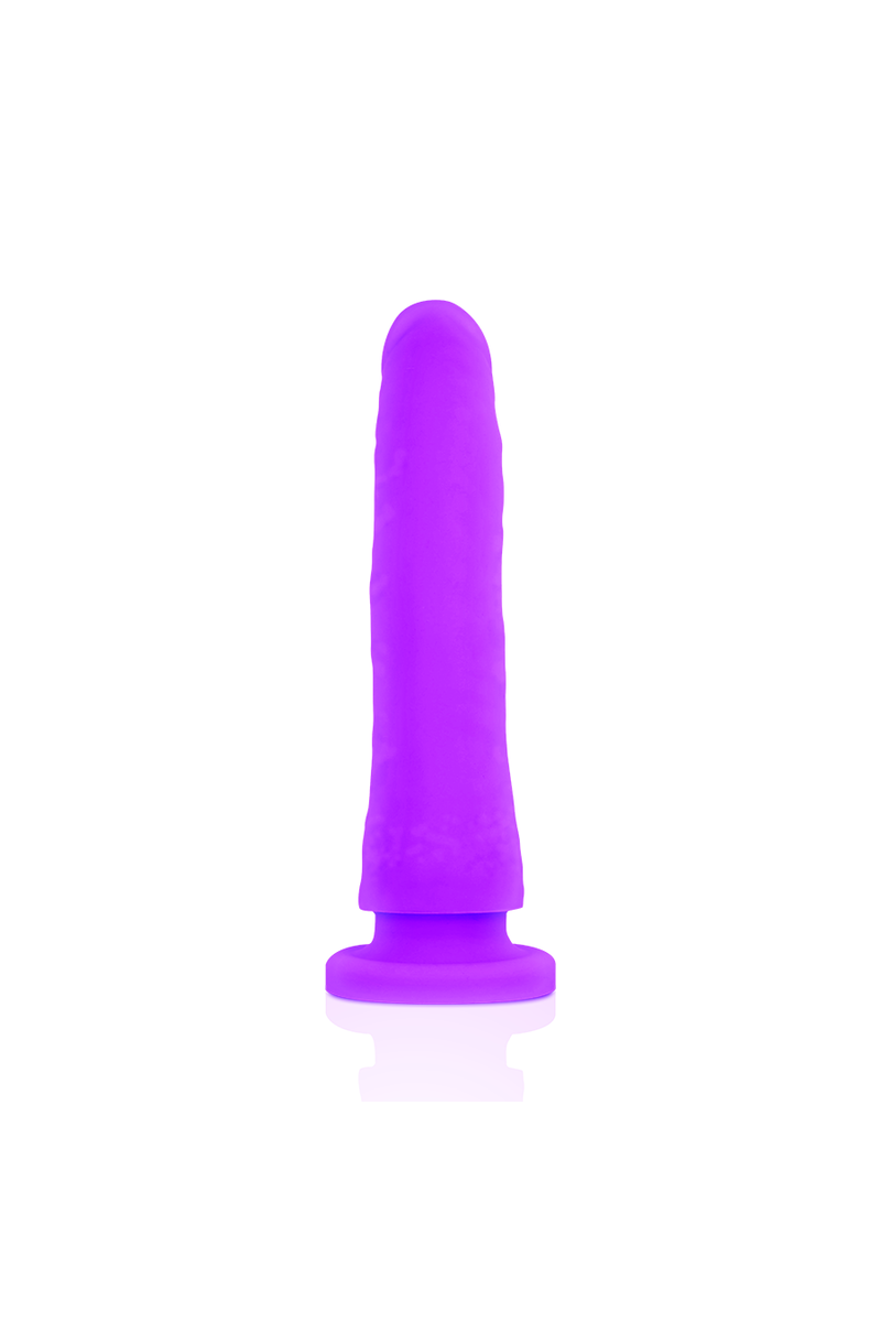 DELTA CLUB - TOYS ARNES + DILDO LILA SILICONA MEDICA 17 X 3 CM