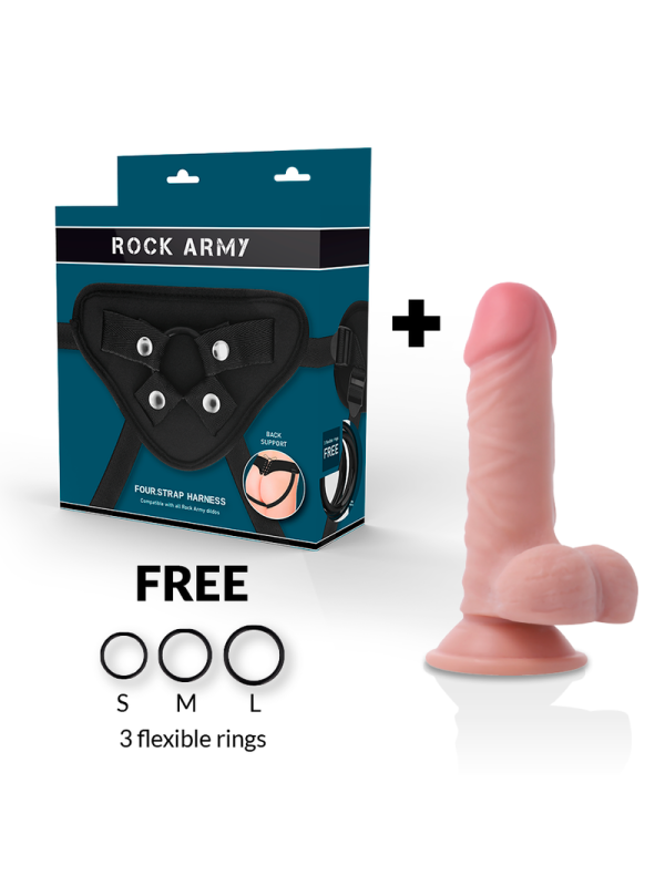 ROCKARMY - ARNES + DUAL DENSITY PANZER DILDO REALISTA 17CM