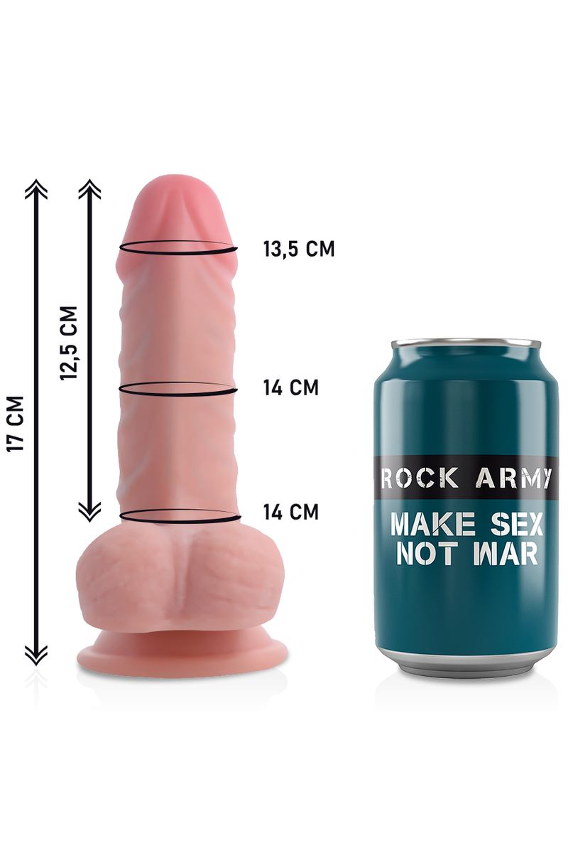 ROCKARMY - ARNES + DUAL DENSITY PANZER DILDO REALISTA 17CM