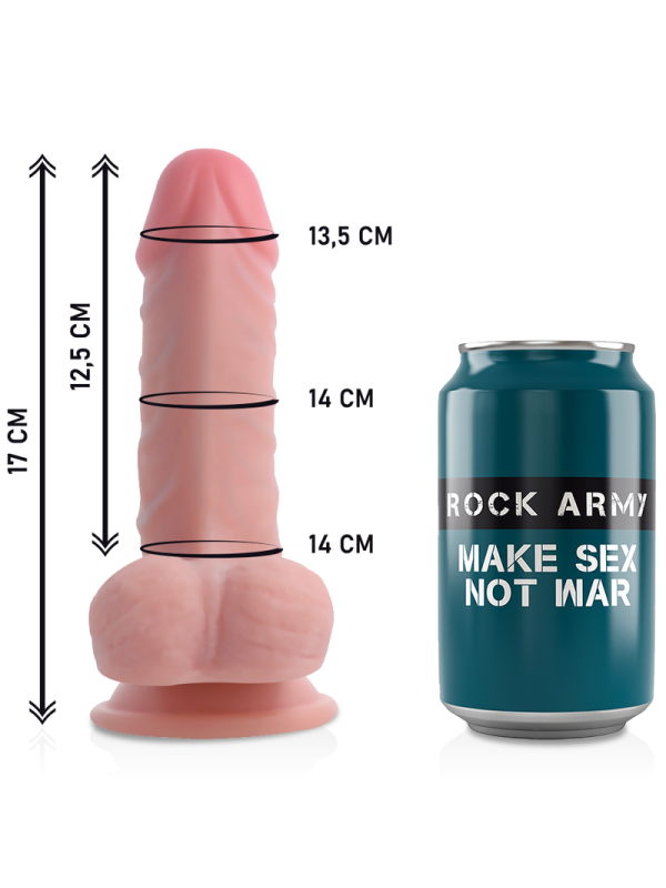 ROCKARMY - ARNES + DUAL DENSITY PANZER DILDO REALISTA 17CM