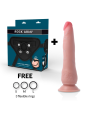 ROCKARMY - ARNÉS + DUAL DENSITY CRUSADER DILDO REALISTA 21,5CM