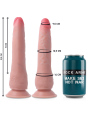 ROCKARMY - ARNÉS + DUAL DENSITY CRUSADER DILDO REALISTA 21,5CM