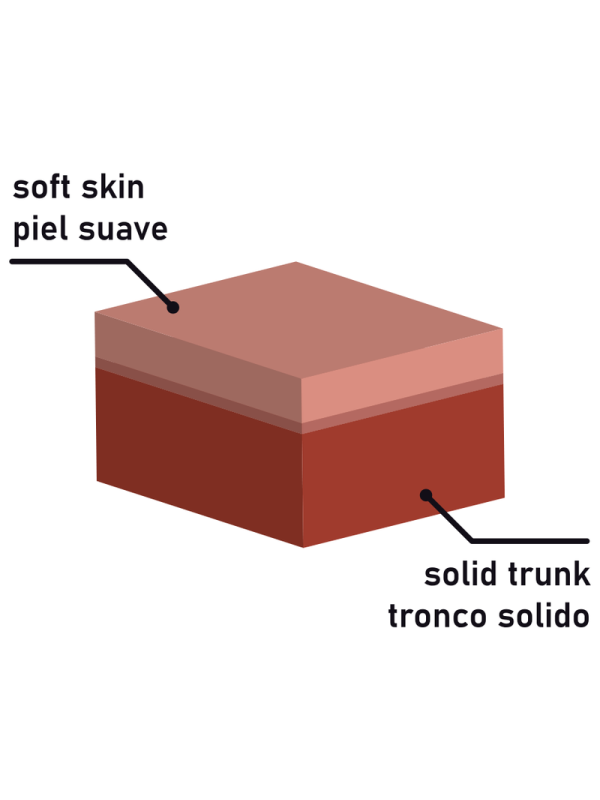 ROCKARMY - ARNÉS + DUAL DENSITY CRUSADER DILDO REALISTA 21,5CM