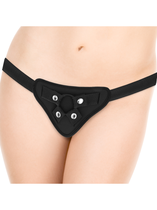 ROCKARMY - ARNÉS + DUAL DENSITY LEOPARD DILDO REALISTA 23 CM