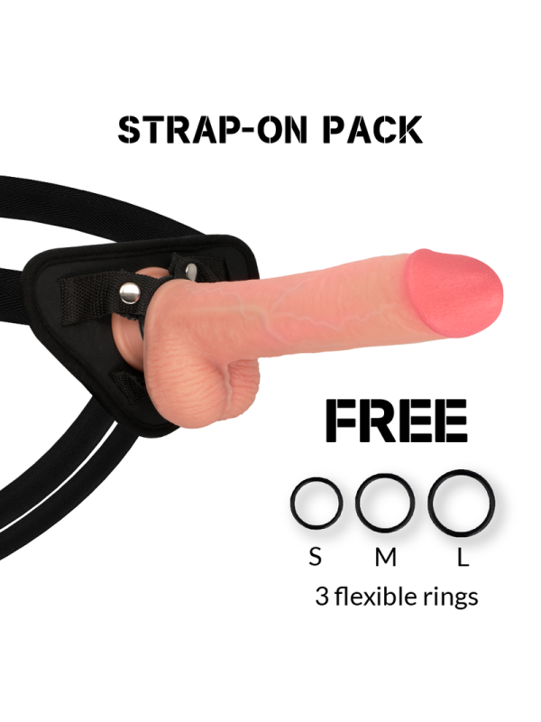 ROCKARMY - ARNÉS + LIQUID SILICONE DILDO PREMIUM KINGCOBRA 24CM