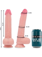 ROCKARMY - ARNÉS + LIQUID SILICONE DILDO PREMIUM KINGCOBRA 24CM