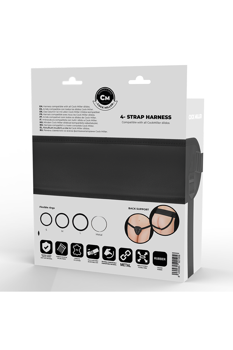 COCK MILLER - ARNES + DILDO SILICONA DENSITY COCKSIL ARTICULABLE 13 CM