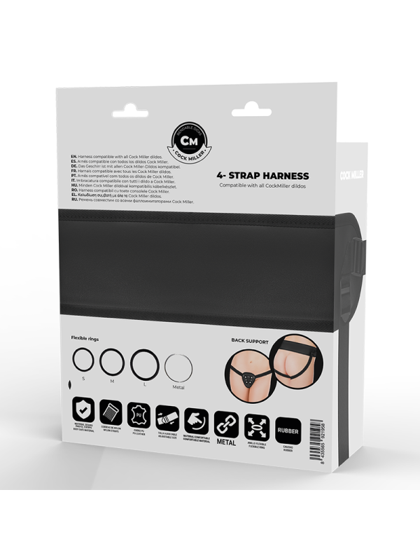 COCK MILLER - ARNES + DILDO SILICONA DENSITY COCKSIL ARTICULABLE 13 CM