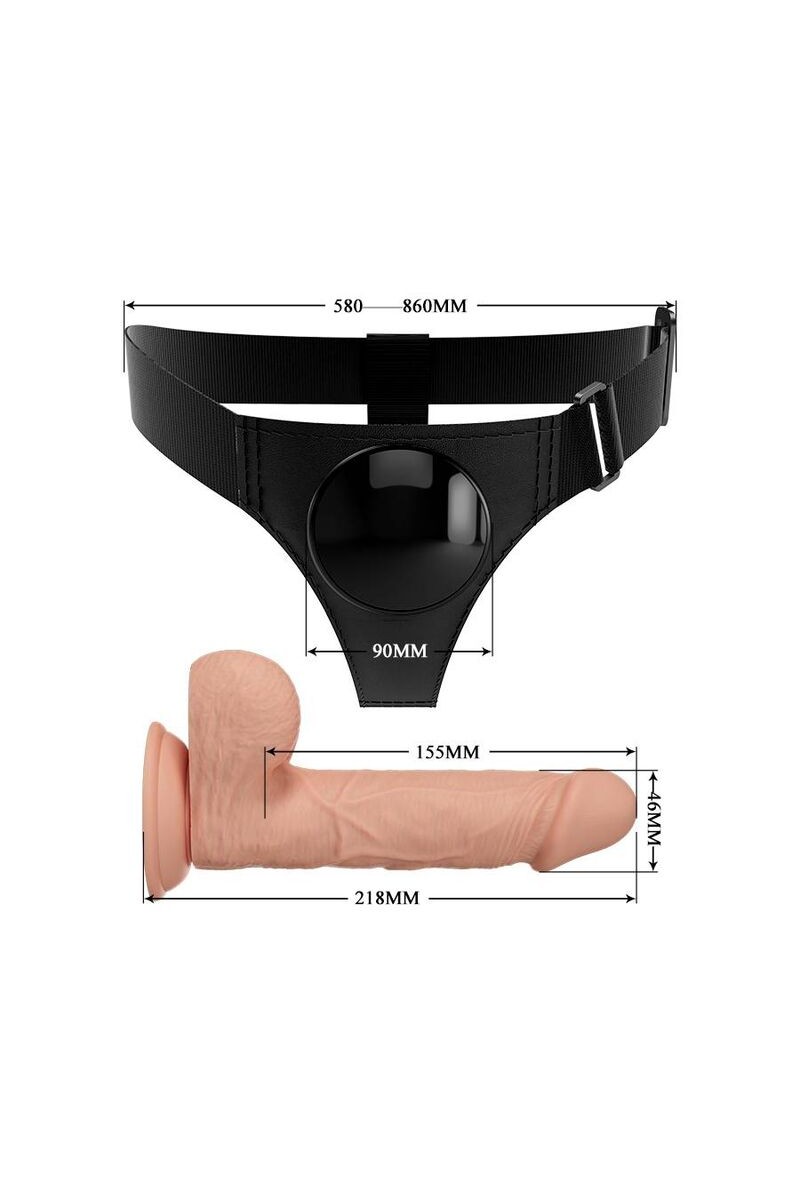 PRETTY LOVE - HARNESS BRIEFS ARNÉS UNIVERSAL CON DILDO