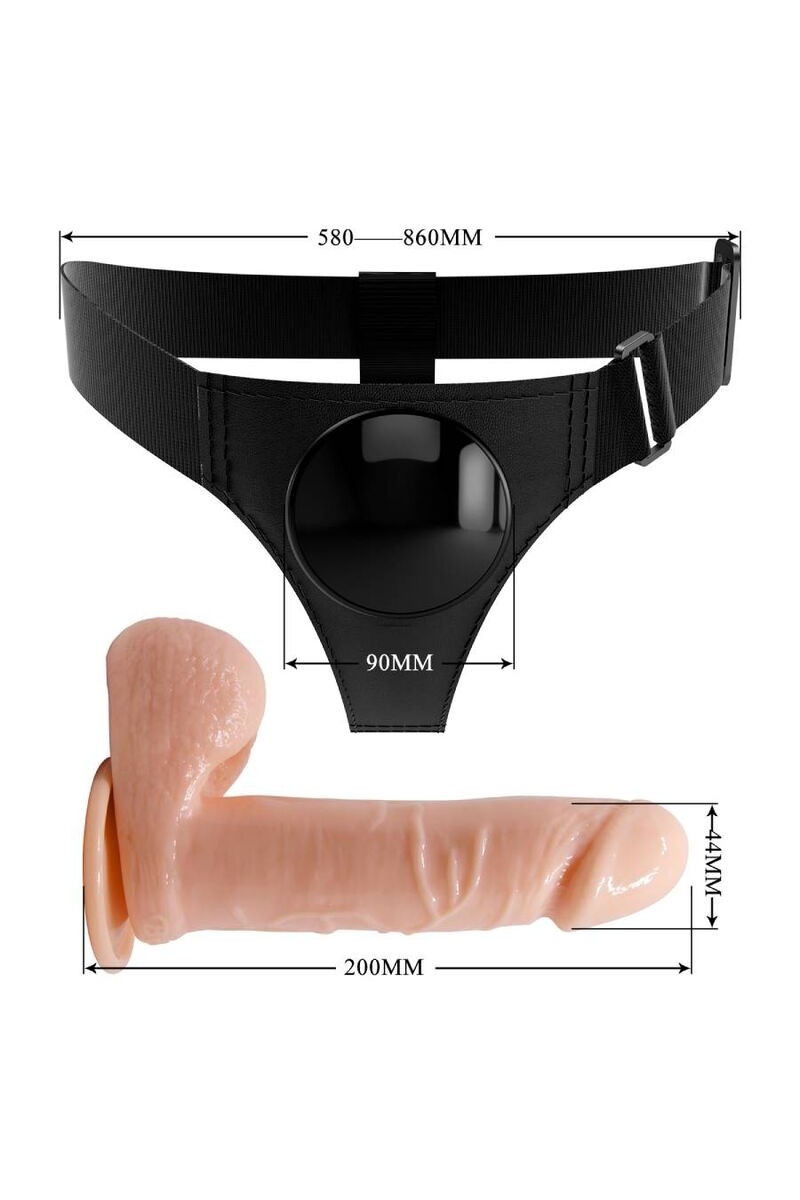 PRETTY LOVE - HARNESS BRIEFS ARNÉS UNIVERSAL CON DILDO