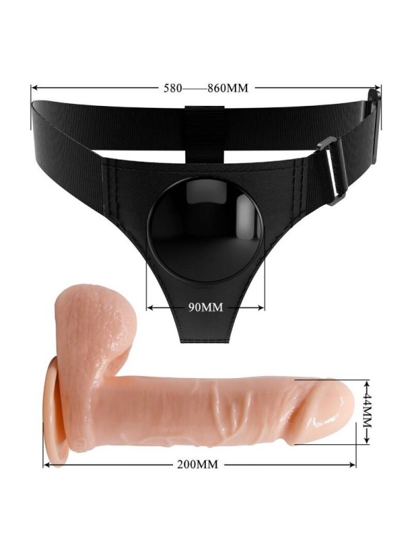 PRETTY LOVE - HARNESS BRIEFS ARNÉS UNIVERSAL CON DILDO