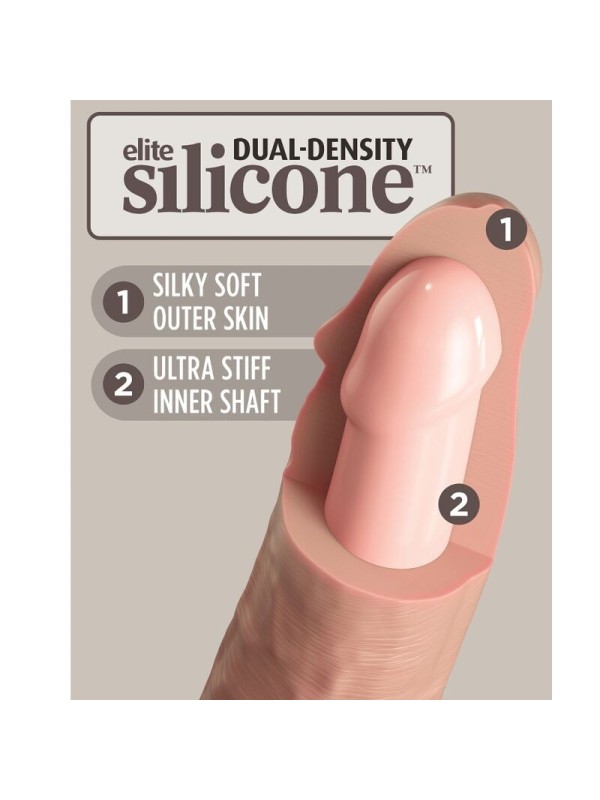 KING COCK - ELITE ARNES AJUSTABLE PARA PRINCIPIANTES CON DILDO 15.2 CM