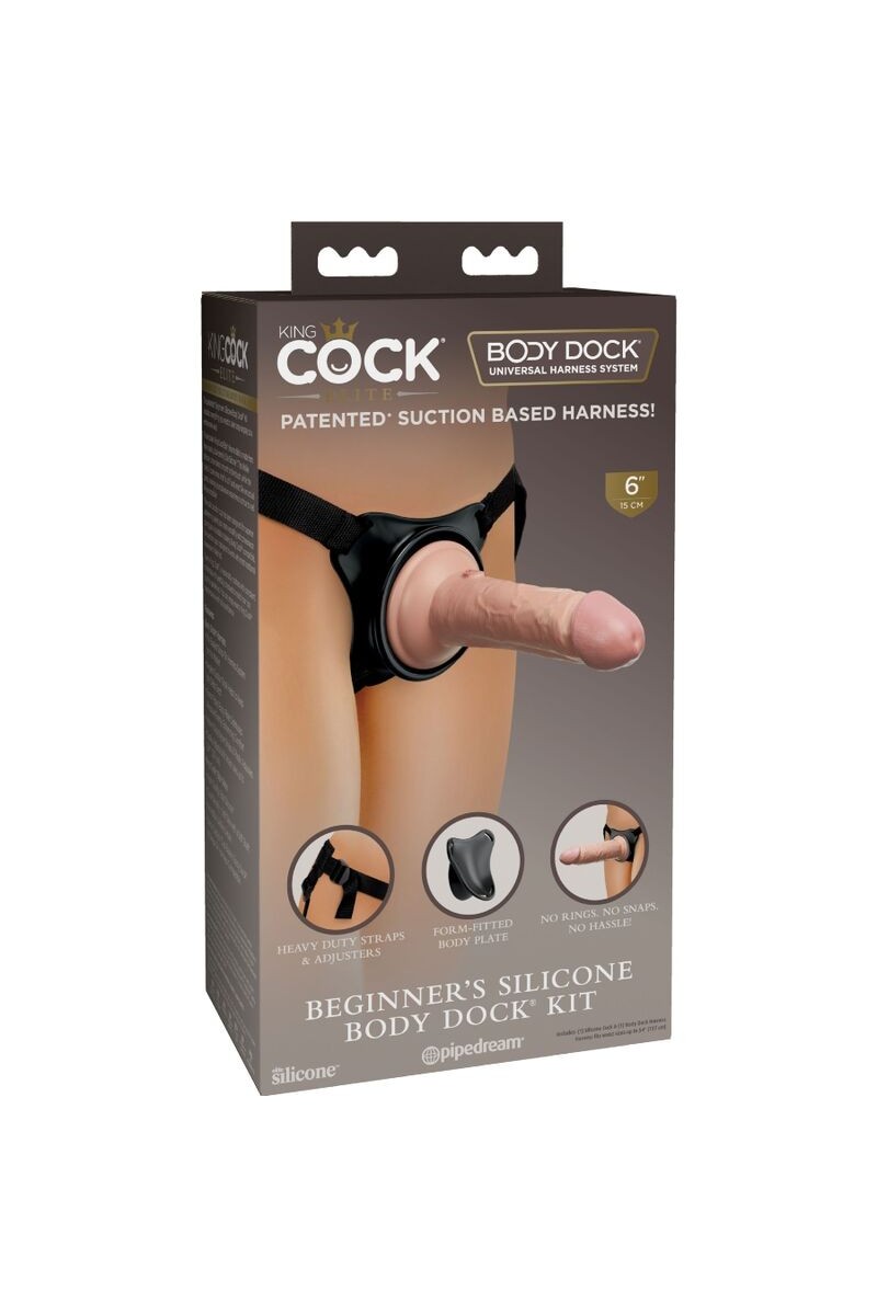 KING COCK - ELITE ARNES AJUSTABLE PARA PRINCIPIANTES CON DILDO 15.2 CM