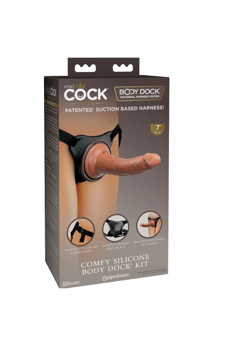 KING COCK - ELITE ARNES AJUSTABLE CONFORTABLE CON DILDO 17.8 CM