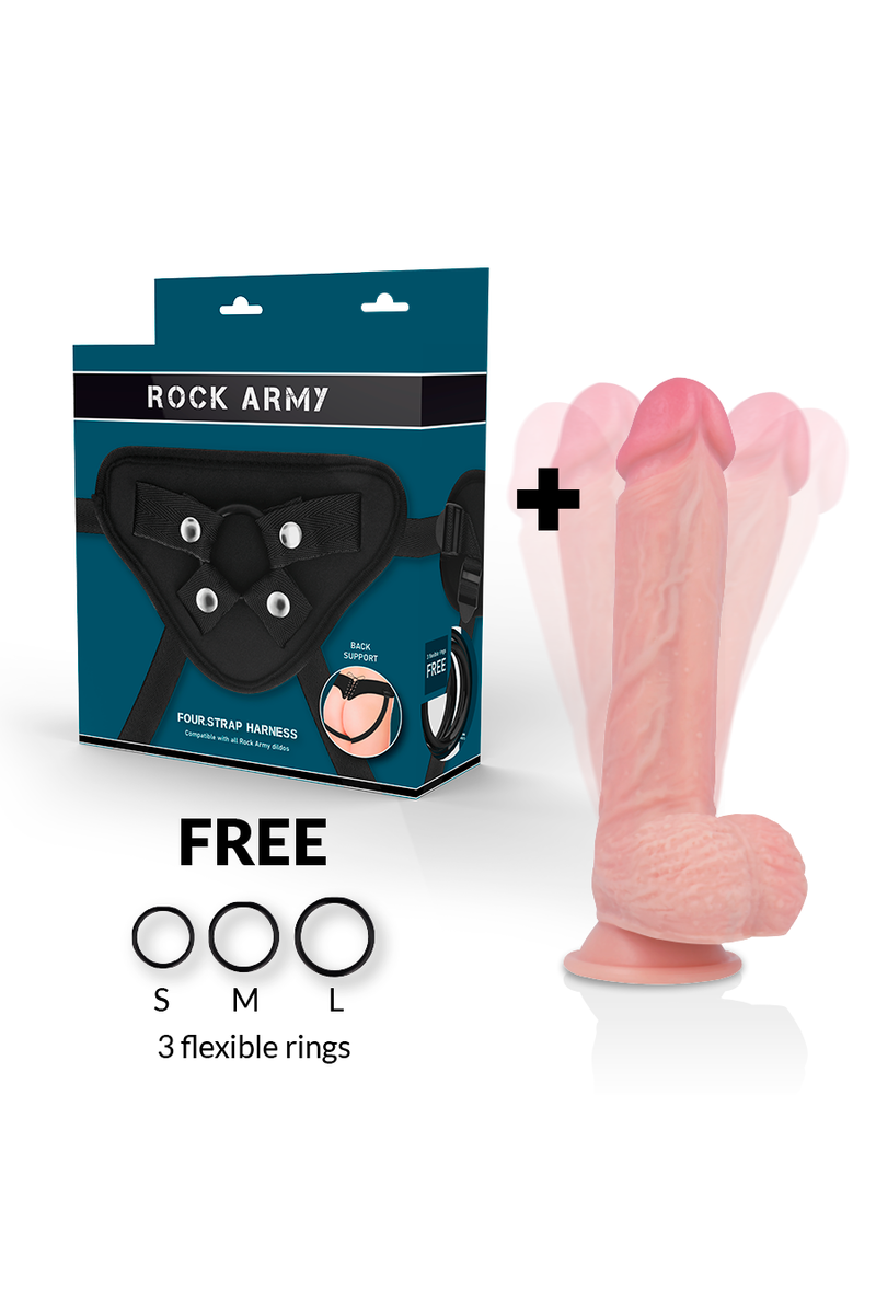 ROCKARMY - ARNES + HAWK ROTADOR Y VIBRADOR 22 CM