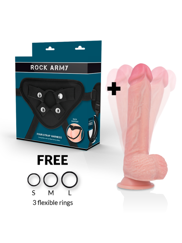 ROCKARMY - ARNES + HAWK ROTADOR Y VIBRADOR 22 CM