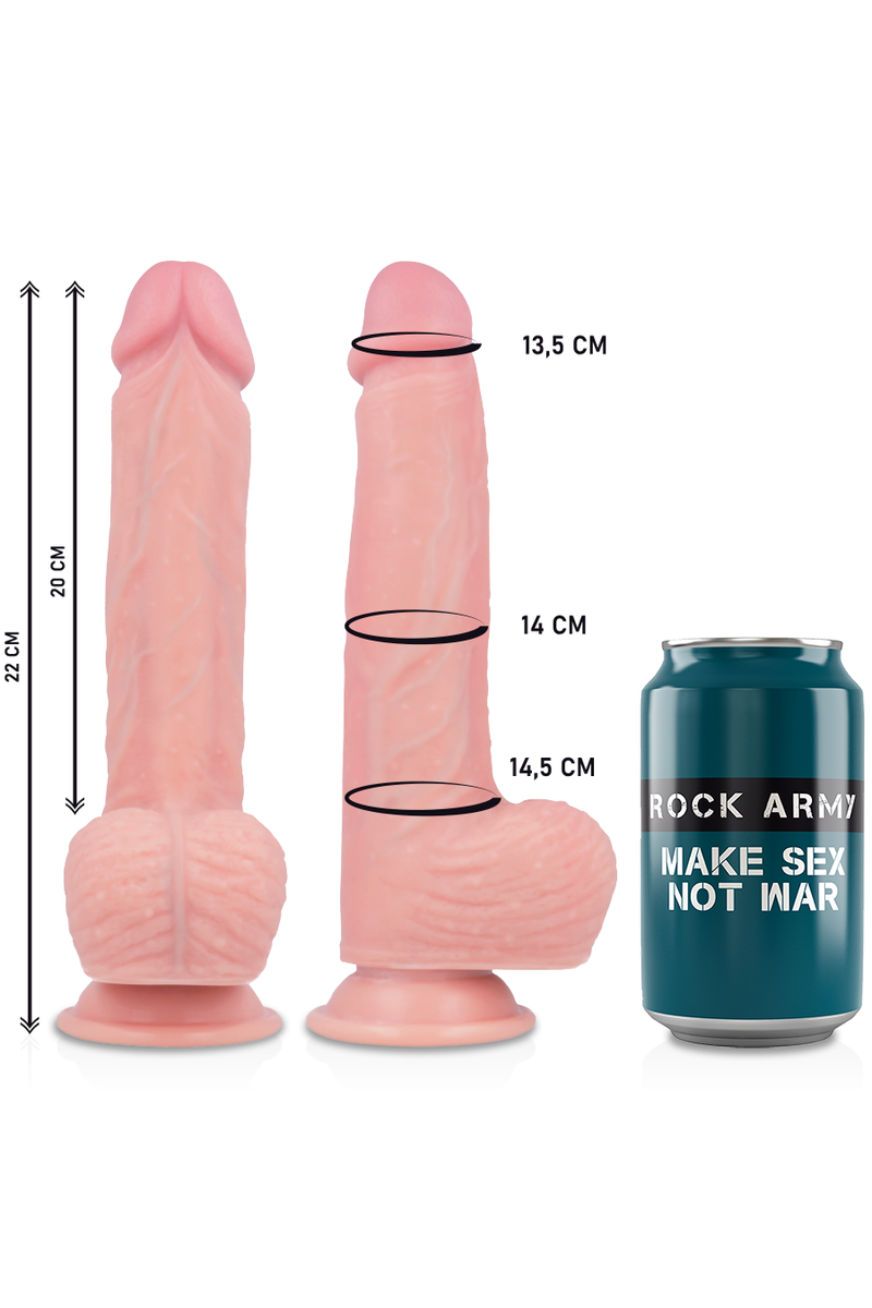 ROCKARMY - ARNES + HAWK ROTADOR Y VIBRADOR 22 CM