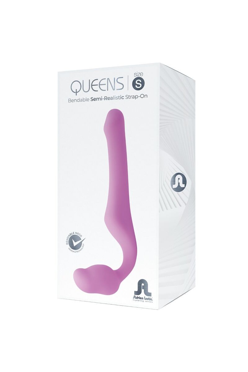 ADRIEN LASTIC - QUEENS STRAP-ON FLEXIBLE ROSA TALLA S