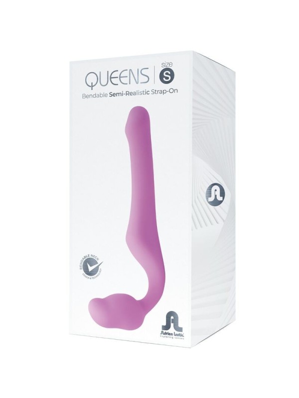 ADRIEN LASTIC - QUEENS STRAP-ON FLEXIBLE ROSA TALLA S