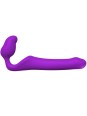 ADRIEN LASTIC - QUEENS STRAP-ON FLEXIBLE VIOLETA TALLA M