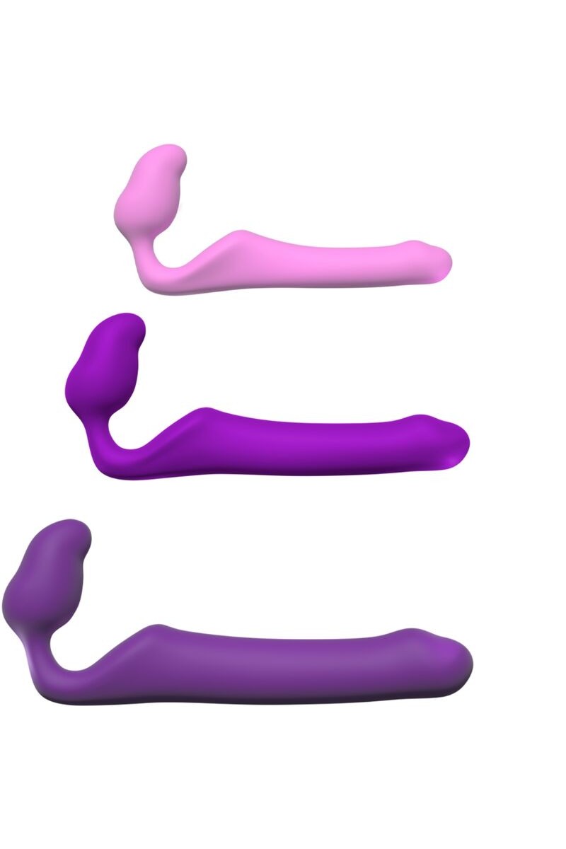 ADRIEN LASTIC - QUEENS STRAP-ON FLEXIBLE VIOLETA TALLA M