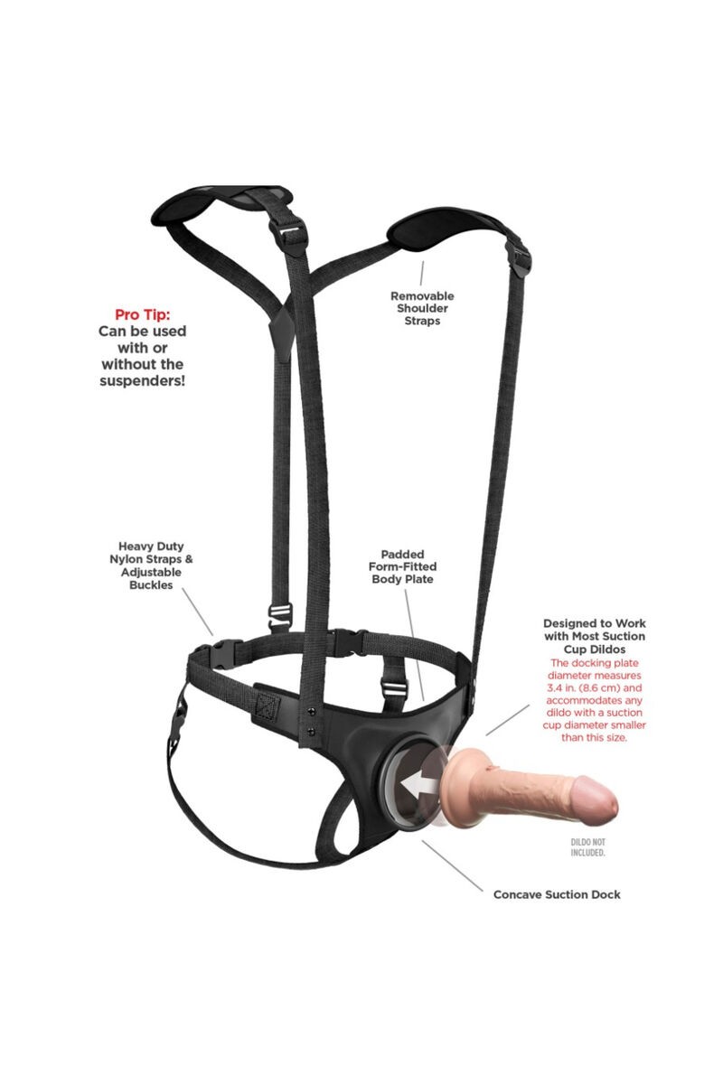 PIPEDREAMS - BODY DOCK STRAP-ON SUSPENDERS