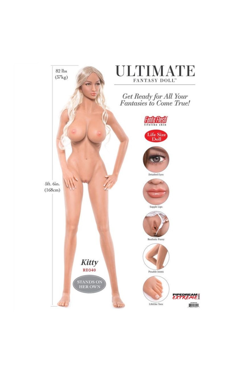 EXTREME TOYZ - PIPEDREAM EXTREME ULTIMATE FANTASY DOLLS KITTY 168 CM