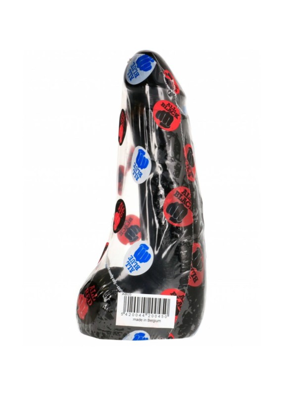 ALL BLACK - DILDO REALISTICO NEGRO SUAVE 20 CM