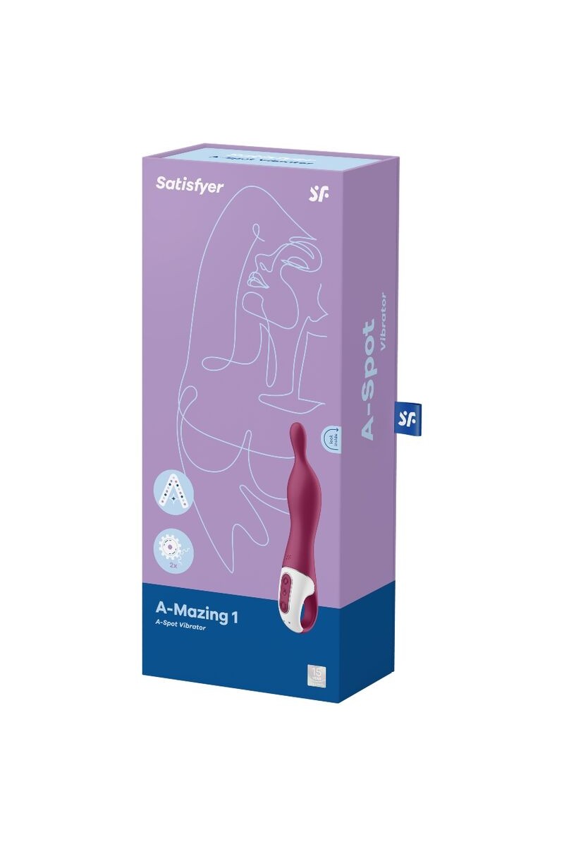 SATISFYER - AMAZING 1 VIBRADOR PUNTO A BERRY