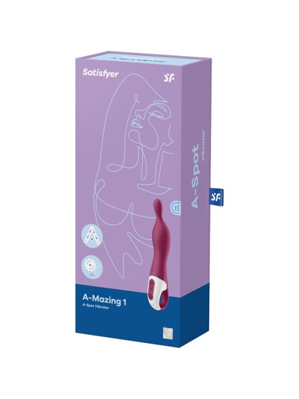 SATISFYER - AMAZING 1 VIBRADOR PUNTO A BERRY