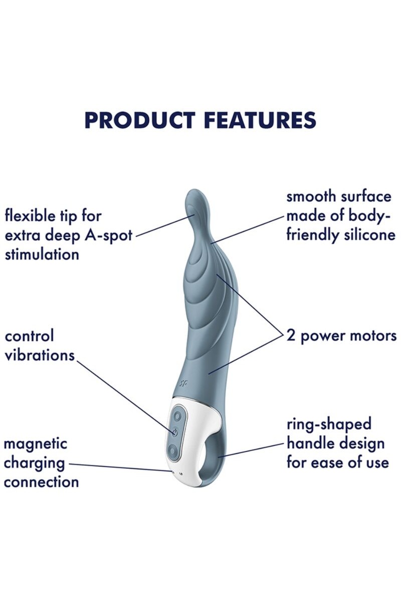 SATISFYER - AMAZING 2 VIBRADOR PUNTO A GRIS