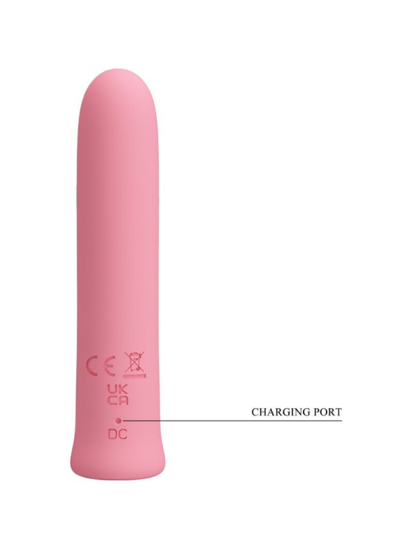 PRETTY LOVE - CURTIS MINI SUPEROWER 12 VIBRACIONES SILICONA ROSA