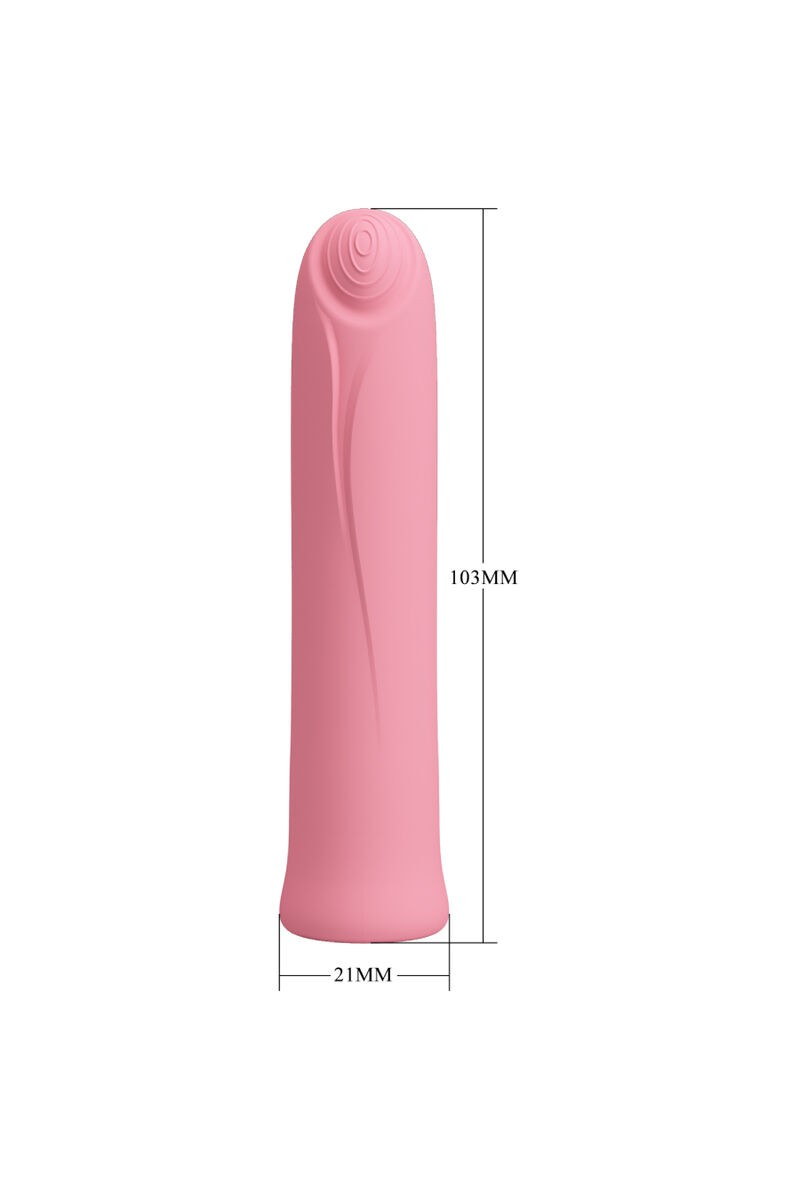 PRETTY LOVE - CURTIS MINI SUPEROWER 12 VIBRACIONES SILICONA ROSA