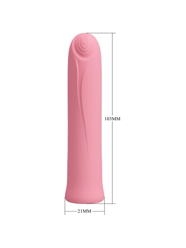 PRETTY LOVE - CURTIS MINI SUPEROWER 12 VIBRACIONES SILICONA ROSA