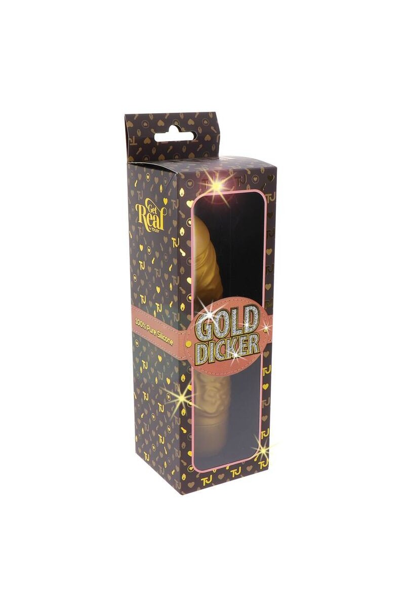 GET REAL - GOLD DICKER ORIGINAL VIBRADOR DORADO
