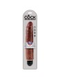 KING COCK - PENE REALISTICO VIBRADOR 25.6 CM MARRON