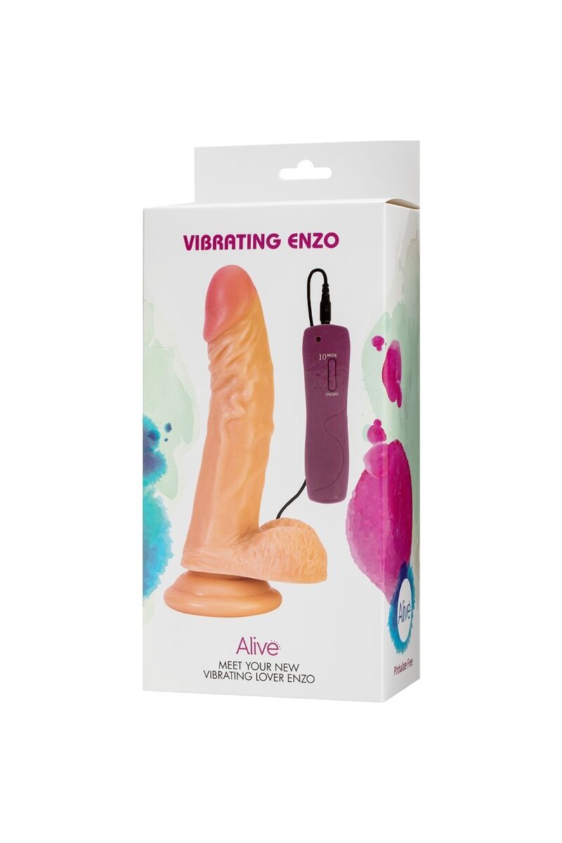 ALIVE - ENZO PENE REALISTICO VIBRADOR 21 CM