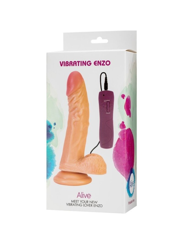ALIVE - ENZO PENE REALISTICO VIBRADOR 21 CM